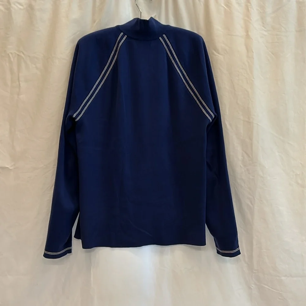Banana Republic Blue with White Stripe Sweater size L